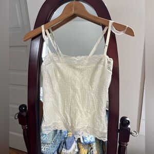 Vintage 70s dainty lace cami tank top